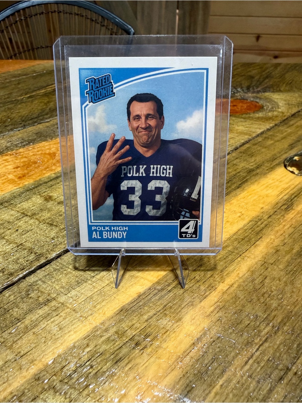 Al Bundy Polk High Football Card - Blue
